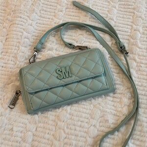 Steve Madden Crossbody | Adjustable & Removable Strap | Clutch | Robins Egg Blue